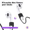 Suporte Cordão Magnético Nerdcase para fones sem fio, Preto