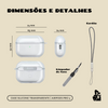 Kit Limpador para Fones e Capa Protetora de Silicone Nerdcase para AirPods Pro 3, Transparente