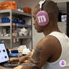 Capa Protetora de Silicone Nerdcase para AirPods Max, Confete MM's