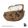 Capa Protetora de Silicone Nerdcase para AirPods Pro 1 e 2, Cookie de Chocolate