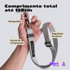 Cordão Faixa Multifuncional Crossbody Axis Nerdcase, Cinza Claro