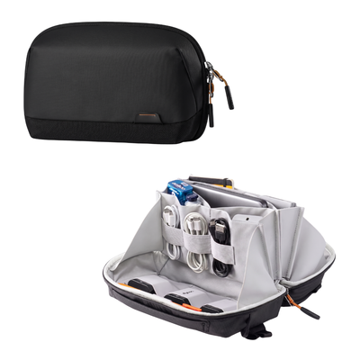 Bolsa, Necessaire Organizadora Volcano Nerdcase, Couro PU, 26x15cm, Preta