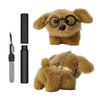 Kit Limpador para Fones e Capa de Pelúcia Nerdcase para AirPods Pro 3, Cachorro Puppy