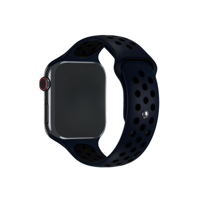 Pulseira 42/44/45/49mm para Apple Watch, Azul Marinho/Preto