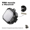 Capa Protetora Nerdcase para Samsung Galaxy Buds 4, Buds 4 Pro, Silicone Premium Resistente, Transparente