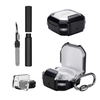 Kit Limpador para fones e Capa Nerdcase para Galaxy Buds FE, Core, 2, Pro e Live, Suporte, Resistente Transparente