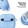Capa Protetora Nerdcase de Silicone Premium, Compatível com AirPods 4, Cinza