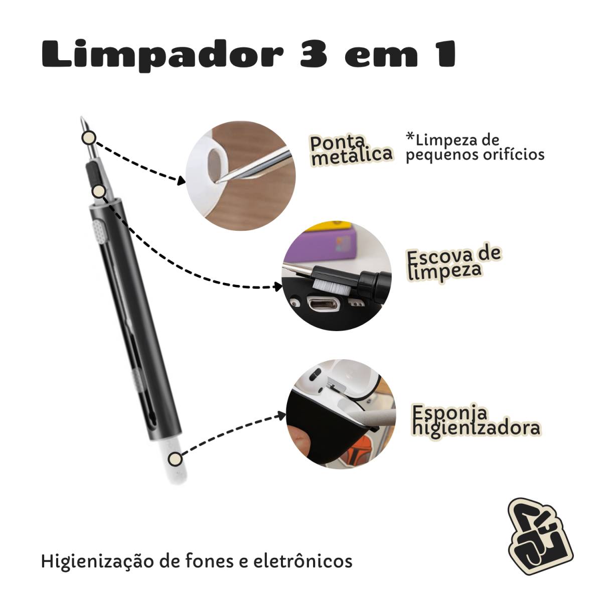 Kit Basic Capa de Silicone 5 em 1 para AirPods 4 e 5