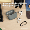 Capa Protetora Nerdcase de Silicone, Compatível com AirPods Pro, Cinza