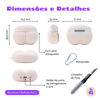 Kit Limpador para Fones e Capa Protetora Nerdcase para AirPods Pro 3, Formato de Bumbum