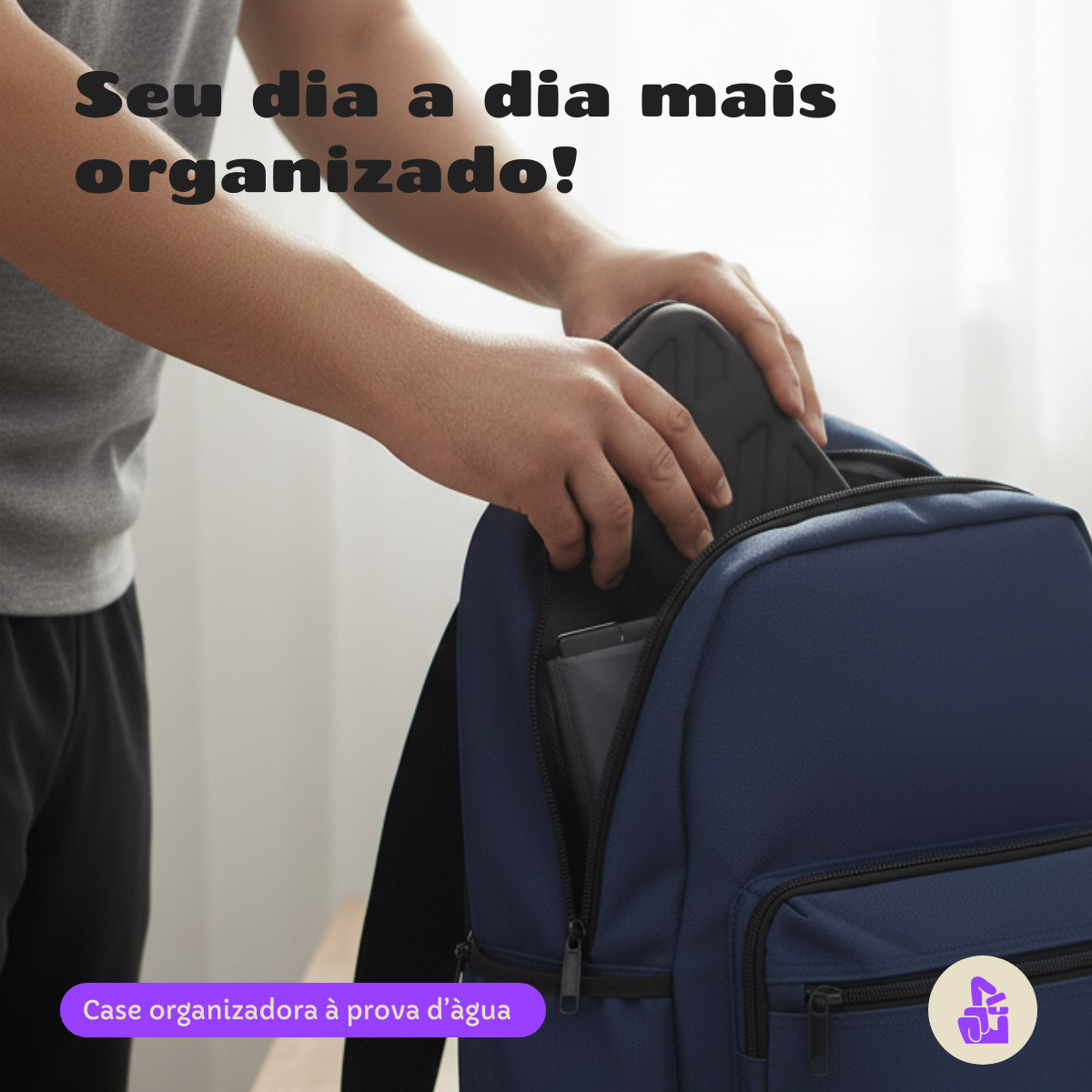 Case Organizadora Nerdcase, EVA Resistente, 15,5 x 10 cm
