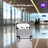 Case Mala de Viagem com Adesivos para AirPods Pro 1 e 2