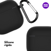 Kit Limpador de Fones e Capa Nerdcase de Silicone para AirPods 4, Preta