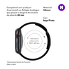 Pulseira 20mm entre Pinos para Samsung Galaxy Watch, Bege/Preto