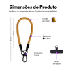 Cordão Universal Nerdcase de Pulso para Celular, Caramelo