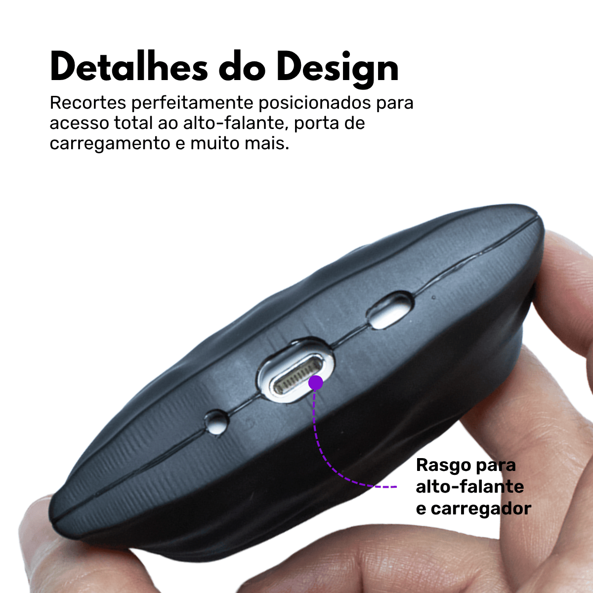 Capa Protetora Nerdcase Modelo Saco de Lixo, Compatível com AirPods Pro