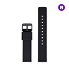 Pulseira 20mm entre Pinos para Samsung Galaxy Watch, Silicone, Preto