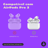 Kit Limpador para Fones e Capa Protetora Airtrek Nerdcase para AirPods Pro 3, Suporte Adaptado, Preto