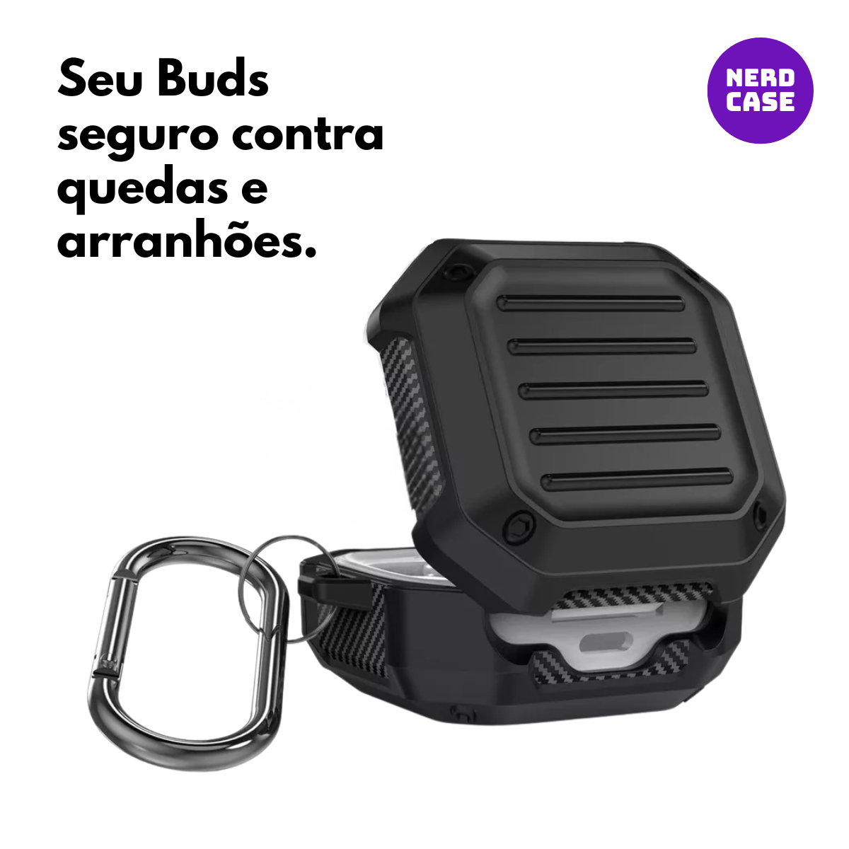 Case Resistente Premium para Samsung Buds Core, 2, FE, Live e Pro