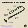 Cordão de Pescoço Universal Nerdcase para Celular, Nylon, Verde Militar (1,20m)