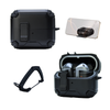 Capa Protetora Airtrek Nerdcase para Samsung Galaxy Buds 3, Buds Pro 3, Buds3 FE, Suporte Adaptado, Preto