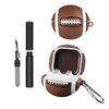 Kit Limpador para Fone e Capa Protetora Nerdcase para Galaxy Buds 4, Buds 4 Pro, Silicone, Bola de Futebol Americano