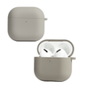 Capa Protetora Nerdcase Compatível com AirPods 4, Silicone Premium, Cinza Escuro