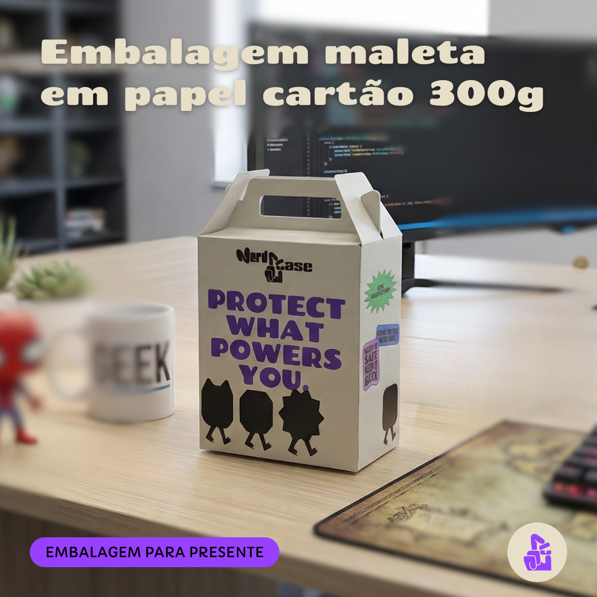 Embalagem para Presente Nerdcase