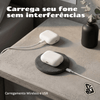Capa Protetora de Silicone Nerdcase para AirPods Pro 3, Branca