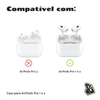 Capa Protetora Nerdcase Compatível com AirPods Pro 1 e 2, Silicone, Bola de Futebol Americano