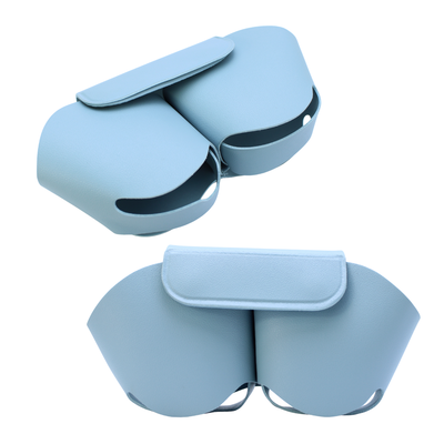 Capa Protetora Nerdcase para AirPods Max, Couro Sintético Azul Claro