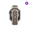 Pulseira 42/44/45/49mm para Apple Watch, Bege/Preto