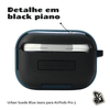 Kit Limpador para Fones e Capa Protetora de Silicone Nerdcase para AirPods Pro 3, Urban Suede Azul Jeans