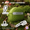 Kit Limpador para Fones e Capa de Silicone Nerdcase para AirPods Pro 3, Porco Espinho Durião