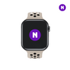 Pulseira 42/44/45/49mm para Apple Watch, Bege/Preto