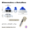 Kit Limpador para Fones e Capa de Pelúcia Nerdcase para AirPods Pro 1 e 2, Cachorro Beanie