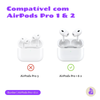 Kit Limpador para Fones e Capa Protetora Bunker Nerdcase para AirPods Pro 1 e 2, Preto