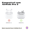 Capa Protetora de Silicone Nerdcase para AirPods Pro 3, Preta com detalhe Amarelo