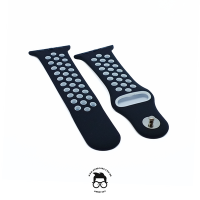 Pulseira 38/40/41mm para Apple Watch, Preto/Branco