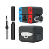 Kit Limpador para Fones e Capa Protetora Nerdcase para Galaxy Buds 4, Buds 4 Pro, Silicone, Vídeo Game Nintendo