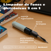 Kit Limpador para fones e Capa Protetora de Silicone Nerdcase para AirPods Pro 3, Preta
