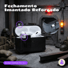 Kit Limpador para Fones e Capa Protetora Bunker Nerdcase para AirPods Pro 1 e 2, Preto