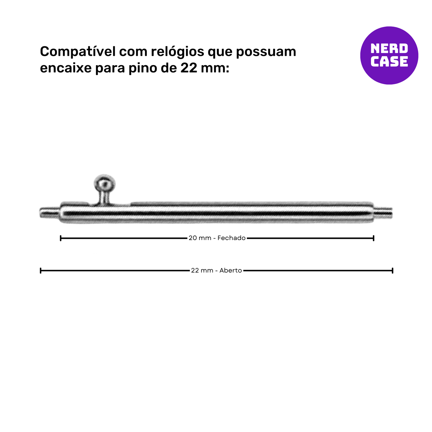 Pulseira 20mm entre Pinos para Samsung Galaxy Watch, Silicone, Preto