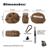 Kit Limpador para Fones e Capa Protetora de Silicone Nerdcase para AirPods Pro 1 e 2, Cookie de Chocolate