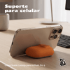 Kit Limpador para Fones e Capa Protetora de Silicone Nerdcase para AirPods Pro 3, Urban Suede Laranja