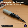 Kit Limpador para Fones e Capa Protetora Urban Nerdcase para AirPods Pro 3, Silicone Preta
