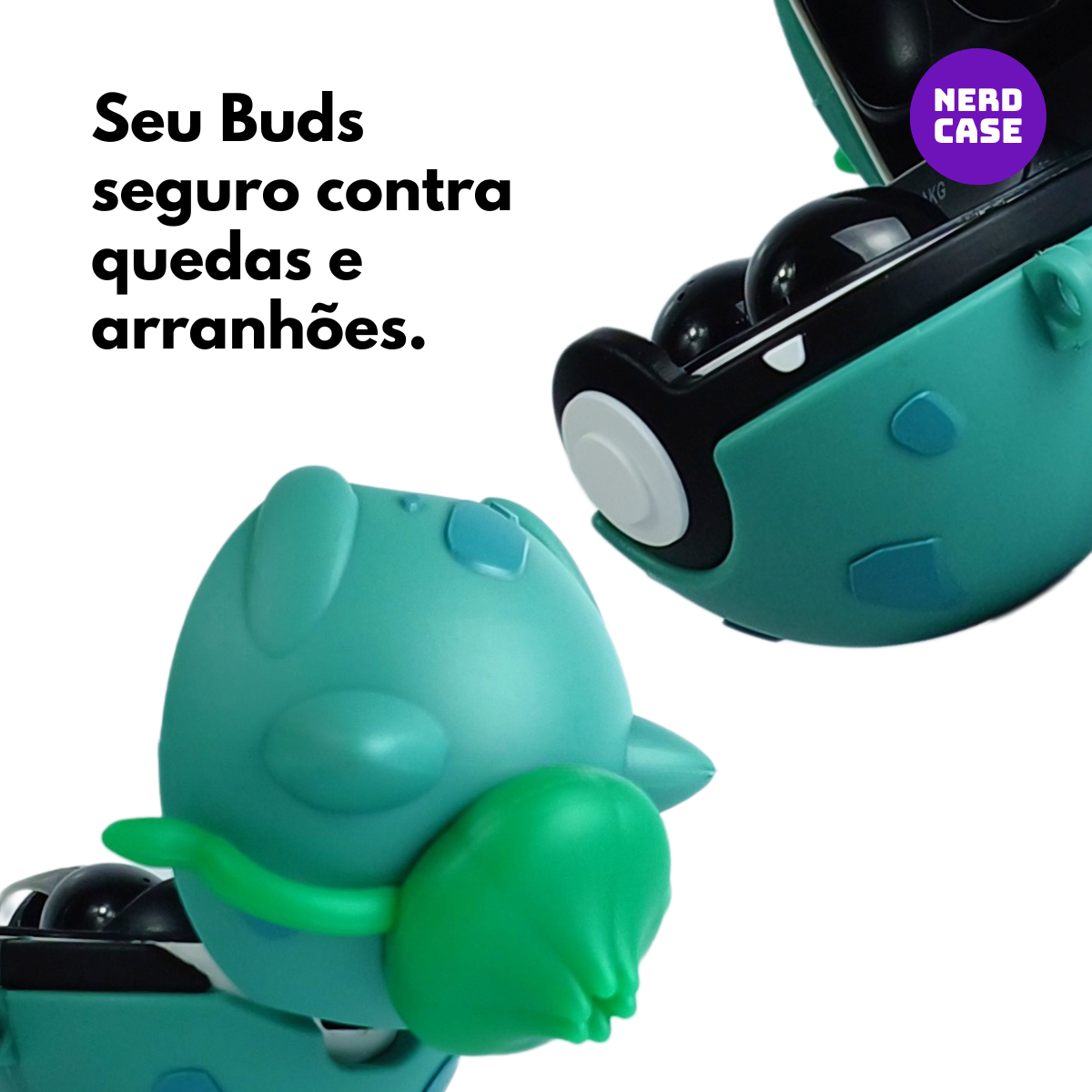 Case Pokebola Bulbasaur para Samsung Buds