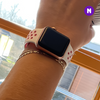Pulseira 38/40/41mm para Apple Watch, Branco/Rosa