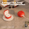 Kit Limpador para Fone e Capa Protetora Nerdcase para Galaxy Buds 2, Core, FE, Live e Pro, Silicone, Gato da Sorte