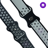 Pulseira 38/40/41mm para Apple Watch, Preto/Cinza